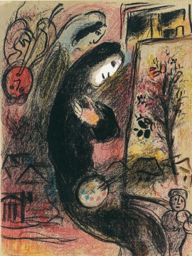 LInspire 1963 Zeitgenosse Marc Chagall Ölgemälde
